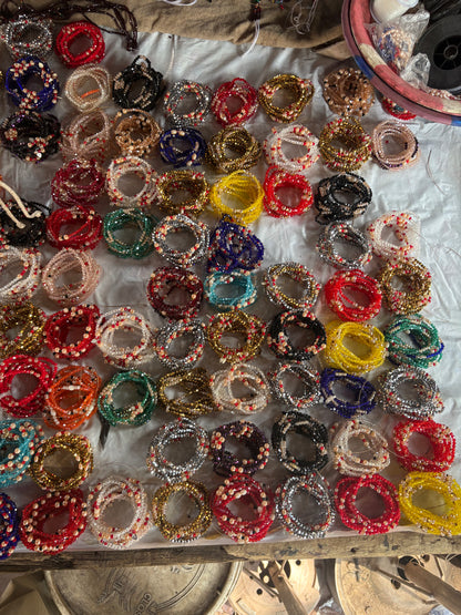 Beaded Bracelets Stack