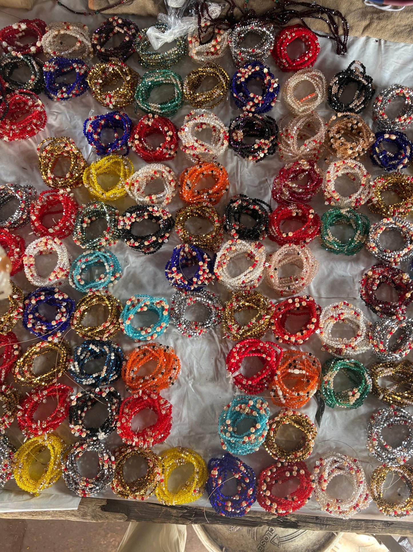 Beaded Bracelets Stack